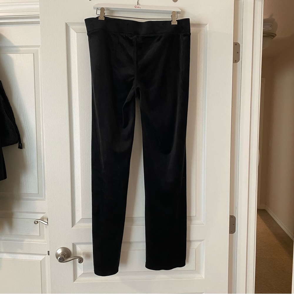 Lilly Pulitzer Large Jordynne Pants Pant Velour Onyx Black